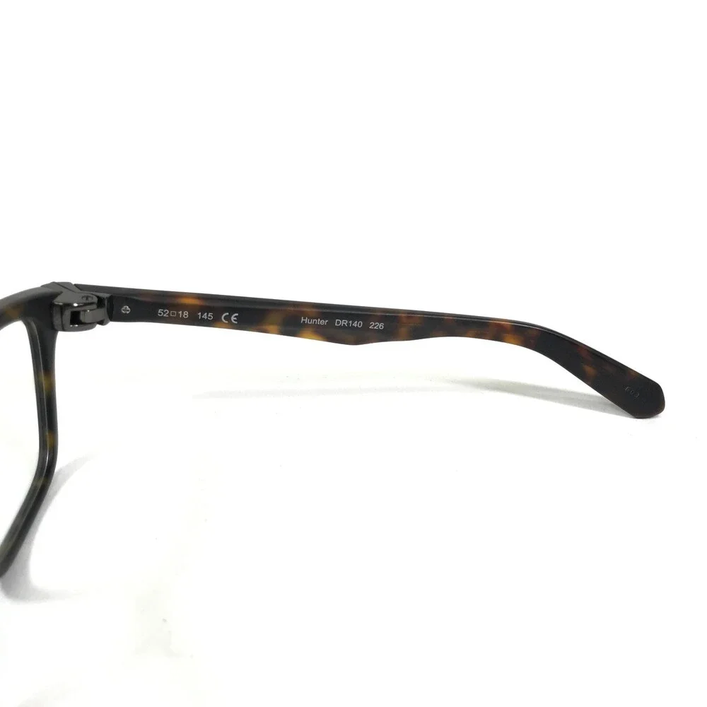 Dragon Eyeglasses Frames DR140 226 Hunter Matte Brown Tortoise Square 52-18-145